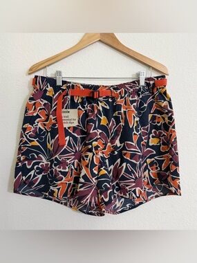 REI Trailmade Amphib Shorts Womens Large Hike Swim River Golden Hour Print NWT